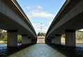 Commonwealth Bridge over Lake Burley Griffin Royalty Free Stock Photo