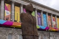 Commonwealth Games 2022, Anthony Gormley`s Iron:Man Statue in front of Birmingham Town Hall