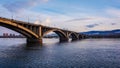 Communal bridge in Krasnoyarsk, Russia Royalty Free Stock Photo