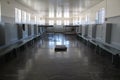 A communal cell in the former prison on Robben Island off the coast of Cape Town, South Africa Royalty Free Stock Photo