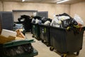 Communal garbage thrown away in one week