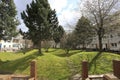 Communal residential garden area