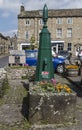 Communal Water Pump at Grassington, Yorkshire Royalty Free Stock Photo