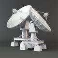 Communiation. Satellite dish. 3d Royalty Free Stock Photo