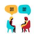 Communicate with Coded Messages Using QR Code