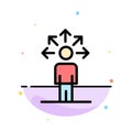 Communication, Abilities, Connection, Human Abstract Flat Color Icon Template