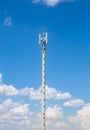 Communication antenna repeater tower Royalty Free Stock Photo