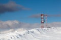 Communication antenna tower Royalty Free Stock Photo