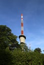 Communication antenna tower Royalty Free Stock Photo