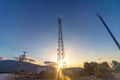 Communication antennas in northern Israel