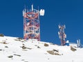 Communication antennas winter