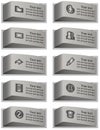 Communication buttons set. Good design. Royalty Free Stock Photo