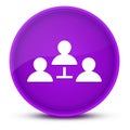 Communication concept luxurious glossy purple round button abstract Royalty Free Stock Photo