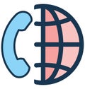 Communication, conference call Isolated Vector Icon can be easily edit and modify Royalty Free Stock Photo