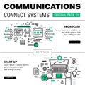 Communication connect social technology pack.