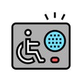 communication device for disabled color icon vector illustration