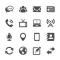 Communication device icon set 2, vector eps10