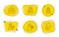 Hospital nurse, Engineer and Love letter icons set. Communication, Edit person and Face search signs. Vector