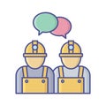 Communication engineer Vector Icon which can easily modify or edit