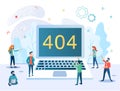 404 communication error, disruption of the Internet Royalty Free Stock Photo