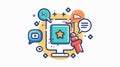 Communication Failure Message Icon for Visual Media Design Projects