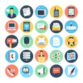 Communication Flat Vector Icons 1 Royalty Free Stock Photo