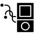 Audio Isolated Vector Icon which can easily modify or edit Royalty Free Stock Photo