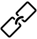Backlink Isolated Vector Icon which can easily modify or edit Royalty Free Stock Photo