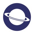 Astronomy glypy with color background vector icon which can easily modify or edit