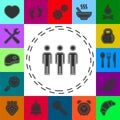 Communication icon - group of people, leadership concept Royalty Free Stock Photo