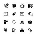 Communication Icons  // Black Series Royalty Free Stock Photo