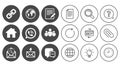 Communication icons. Contact, mail signs. Royalty Free Stock Photo