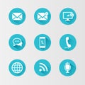 Communication icons set