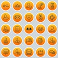 Communication Icons Set. Collection Of Unity, Favorite Person, Mailbox And Other Elements. Also Includes Symbols Such As Royalty Free Stock Photo
