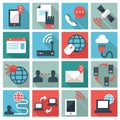 Communication icons Royalty Free Stock Photo