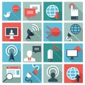 Communication icons Royalty Free Stock Photo