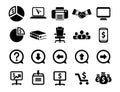 Communication icons. Web icons set. Internet icons collection Royalty Free Stock Photo