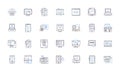 Communication junction line icons collection. Connection, Exchange, Nerk, Dialogue, Interaction, Collaborate, Transmit