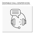 Communication line icon Royalty Free Stock Photo