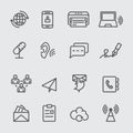 Communication line icon