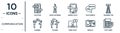 communication linear icon set. includes thin line chatting, mobile chat, transmitter, talking, braille, text lines, quarrel icons