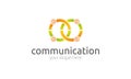 Communication logo template Royalty Free Stock Photo