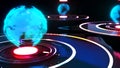 communication network world image hologram,computer science,system connection scientific Royalty Free Stock Photo