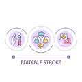 Communication problems loop concept icon Royalty Free Stock Photo