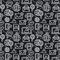 Communication seamless pattern Royalty Free Stock Photo