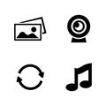 Communication. Simple Related Vector Icons