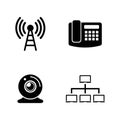 Communication. Simple Related Vector Icons