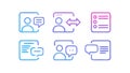 Communication and Social Interaction Icon Set, vector design Generative AI Royalty Free Stock Photo