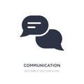 communication speech bubbles icon on white background. Simple element illustration from Multimedia concept Royalty Free Stock Photo