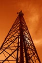 Communication tower Royalty Free Stock Photo